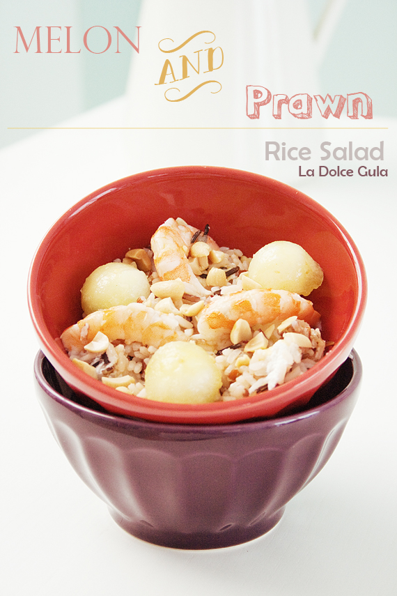 © La Dolce Gula-Picreceta LDG-Melon and Prawn Rice Salad ©