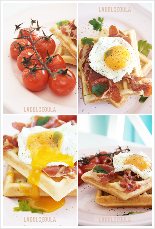 © La Dolce Gula Gofres Salados Con Huevo©