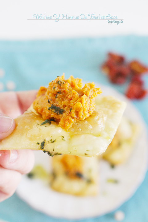 La Dolce Gula - Wontons Con Hummus De Tomates Secos 02