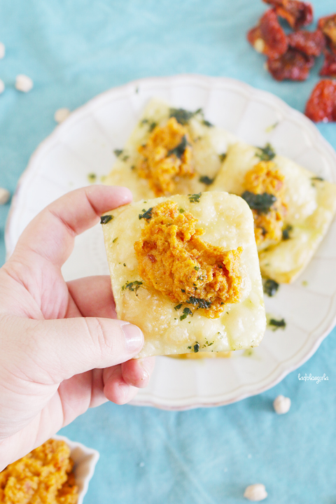 La Dolce Gula - Wontons Con Hummus De Tomates Secos 03