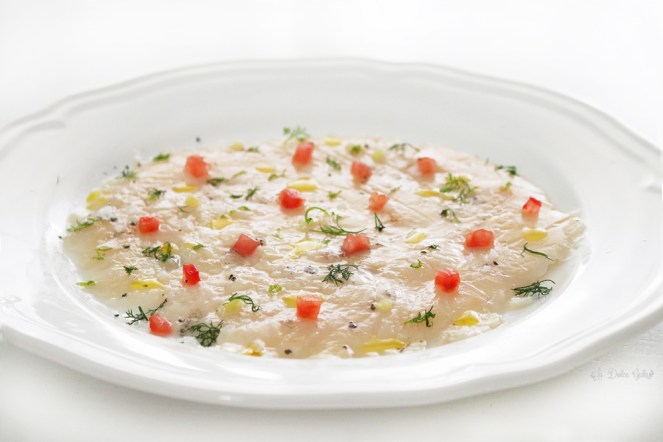 La Dolce Gula Carpaccio De Vieira Y Lima