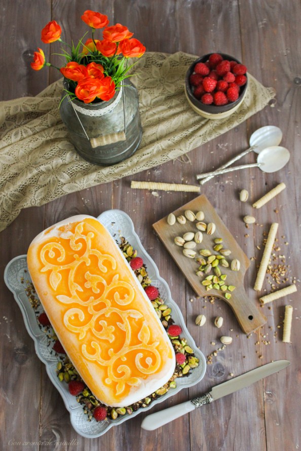 Semifreddo yogur y mango 4