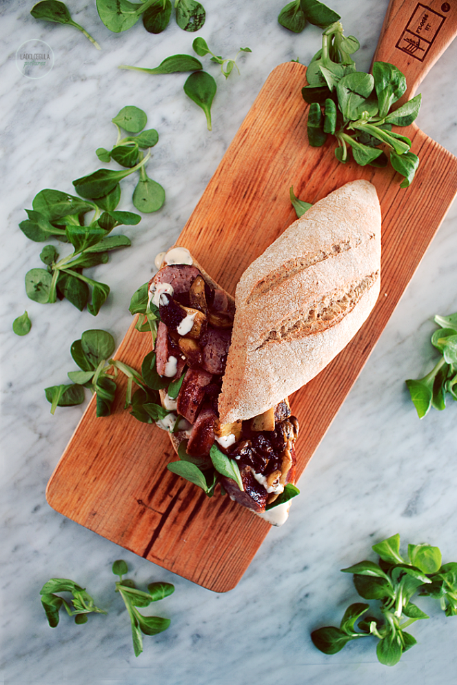 Bocadillo-Butifarra-Boletus-Mahonesa-Chimichurri