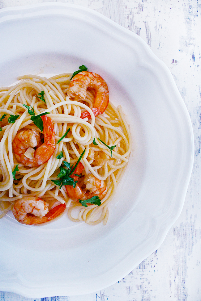 Shrimp Scampi Pasta - La Dolce Gula Recetas