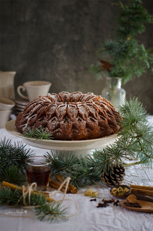Bizcocho especiado típico de Navidad