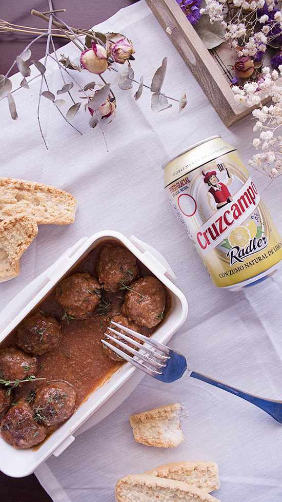 Albóndigas con salsa de cerveza y barbacoa - La Dolce Gula Recetas