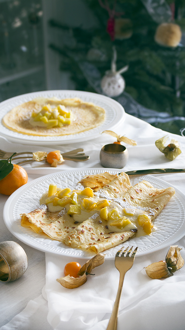 Crepes con Crema de Mango - La Dolce Gula Recetas 4