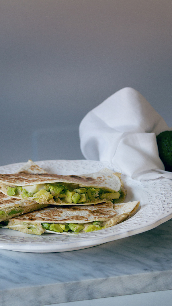 Quesadillas de Hummus y Aguacate - La Dolce Gula Recetas 2