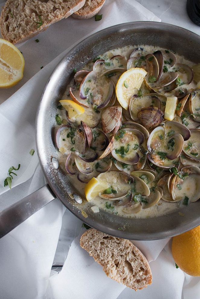 Almejas a la Crema - La Dolce Gula Recetas