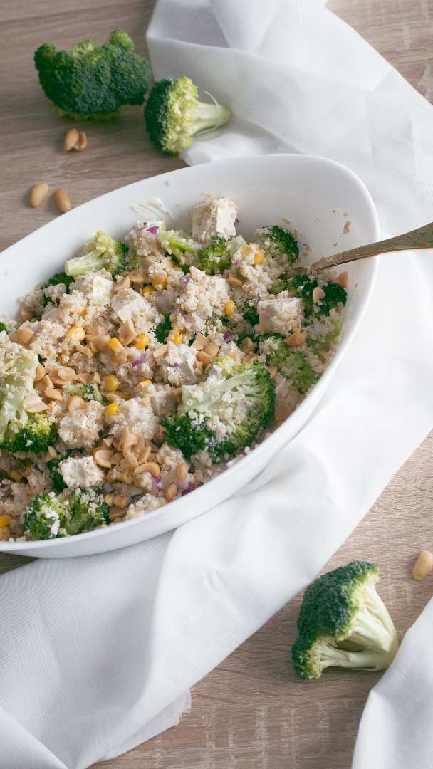 Ensalada de Quinoa, Brócoli y Salsa de Yogur - La Dolce Gula Recetas 6