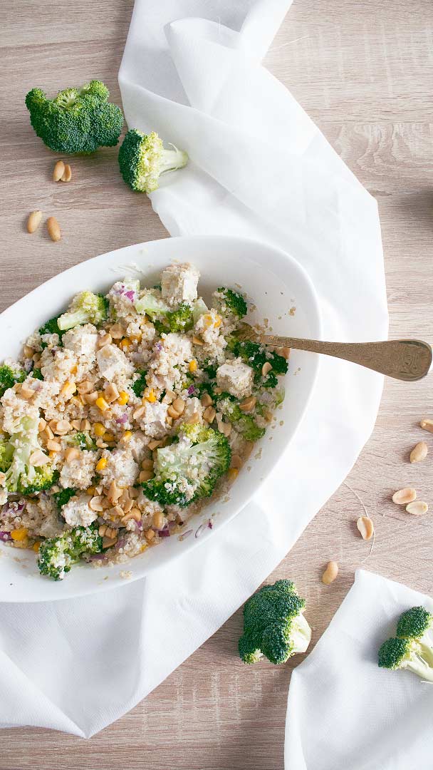 Ensalada de Quinoa, Brócoli y Salsa de Yogur - La Dolce Gula Recetas 7