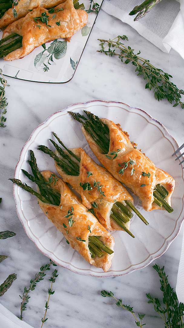 Espárragos en Hojaldre - La Dolce Gula 5