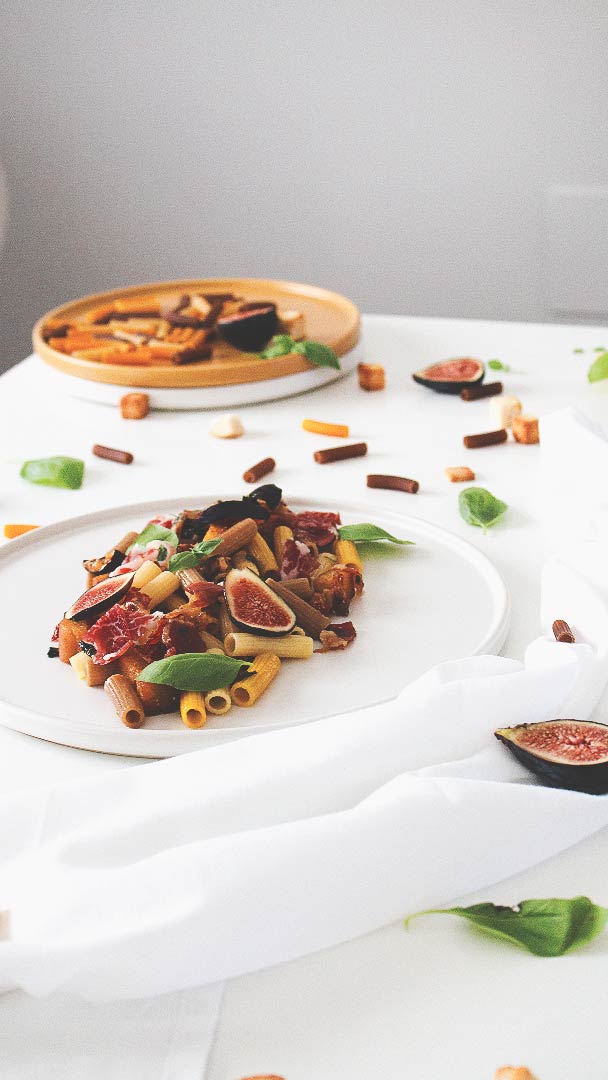 Pasta con higos e Ibérico - La Dolce Gula 2